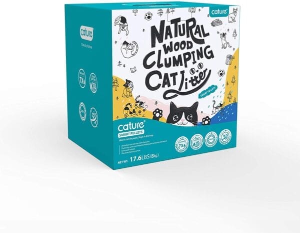 Natural Wood Clumping Flushable Cat Litter Smart Pellets (17.6-lb)