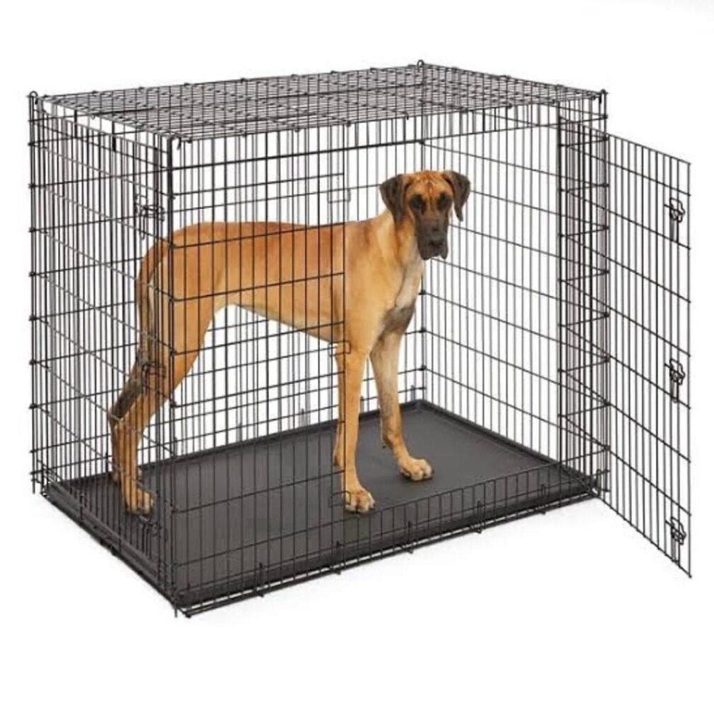 Folding Metal Wire Mesh Pet Cage Kennel House-XL